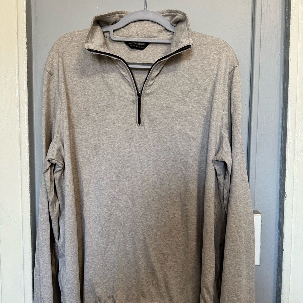 Calvin Klein Gray Quarter-Zip Pullover